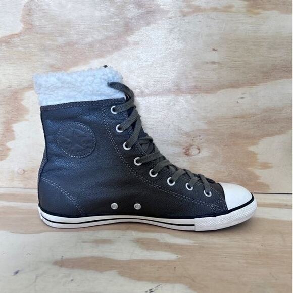 Converse All Star -CT Dainty Hi Top -Sneakers -Dark Green -Women's - 8 - 544934C - Picture 6 of 10